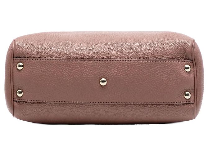 Borsa Gucci Small Bamboo Shopper in pelle di vitello marrone - vista 3