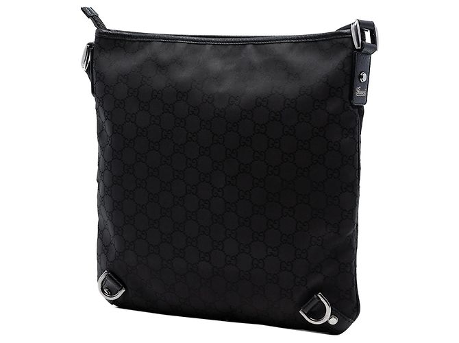 Borsa a tracolla Gucci GG Canvas Abbey D Ring nera Nero - vista 2