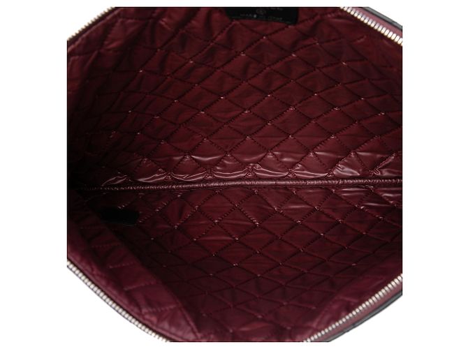 Clutch Chanel Large Quilted Lambskin O Case Nera Nero - vista 4
