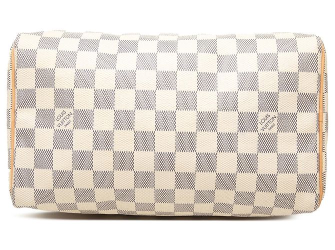 Borsa Boston Louis Vuitton Damier Azur Speedy 25 Bianca Bianco - vista 3