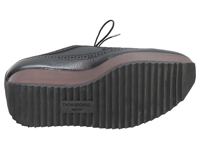 Black Thom Browne Platform Brogues Size 40 - view 2