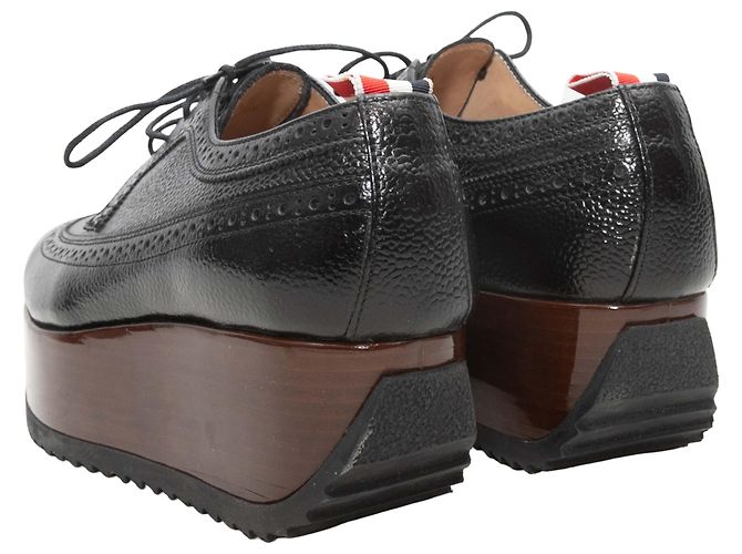 Black Thom Browne Platform Brogues Size 40 - view 4