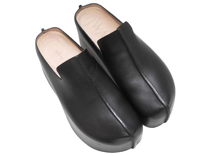 JW Anderson Leder-Plateau-Clogs Schwarz Größe 40 - Ansicht 2