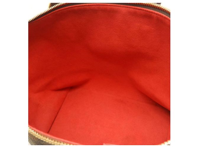 Borsa Tote Louis Vuitton Damier Ebene Saleya MM Marrone - vista 4