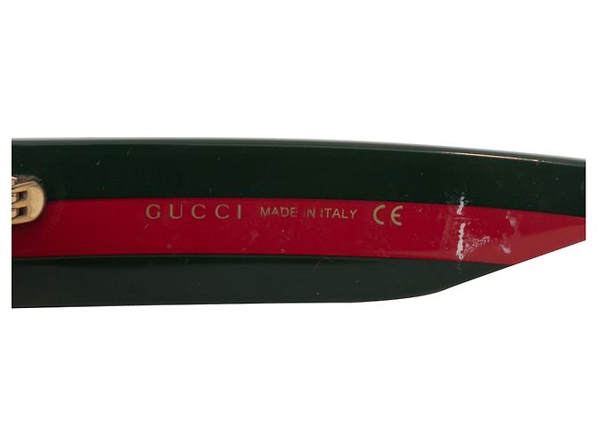 Occhiali da sole Gucci con borchie tartarugati Marrone - vista 4