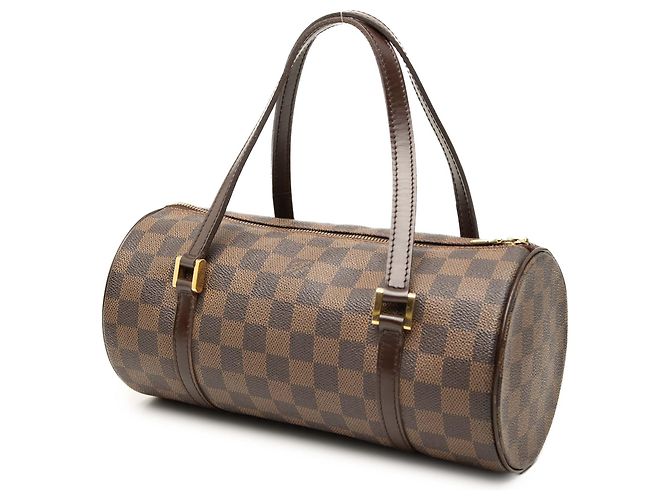 Borsa a mano Louis Vuitton Damier Ebene Papillon 30 Marrone - vista 2