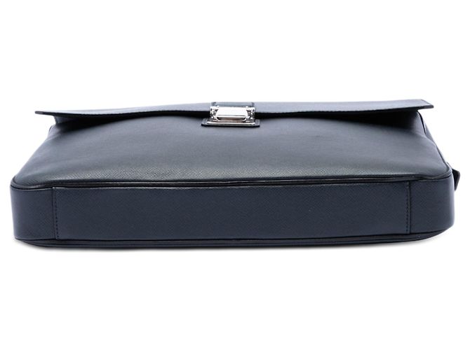 Borsa Business Louis Vuitton Taiga Vassili PM Blu - vista 3