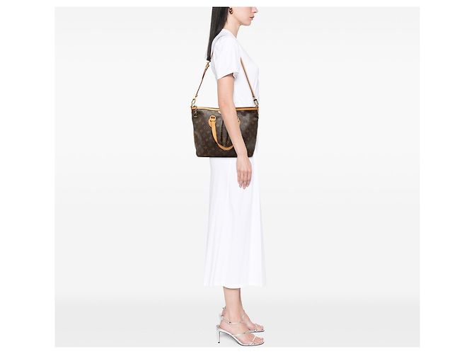 Borsa Satchel Louis Vuitton Monogram Palermo PM Marrone - vista 6