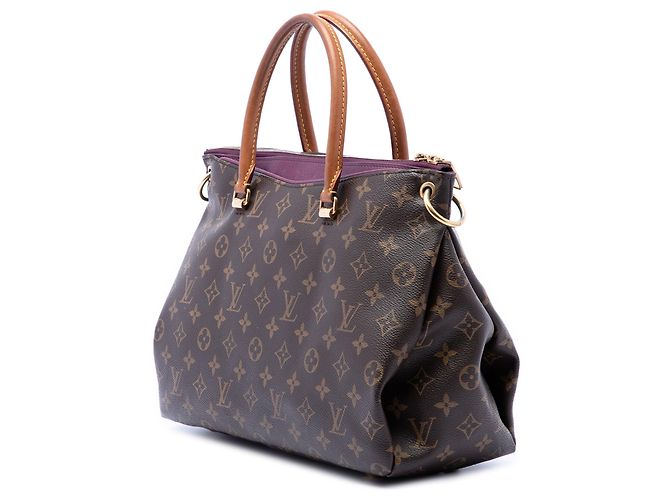 Borsa Satchel Louis Vuitton Monogram Pallas MM Marrone - vista 2