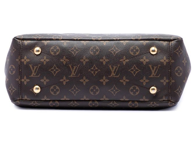 Borsa Satchel Louis Vuitton Monogram Pallas MM Marrone - vista 3