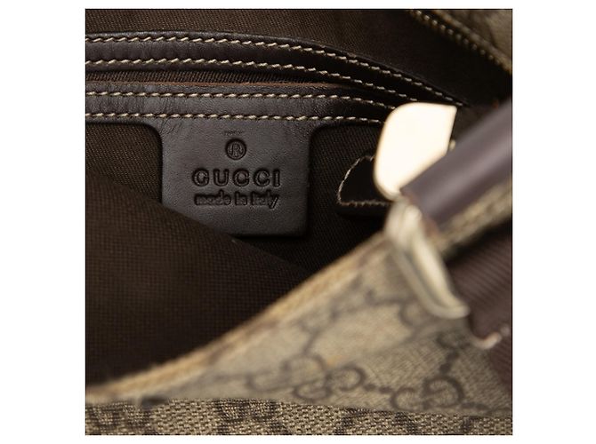 Borsa a tracolla Gucci GG Supreme Beige - vista 5
