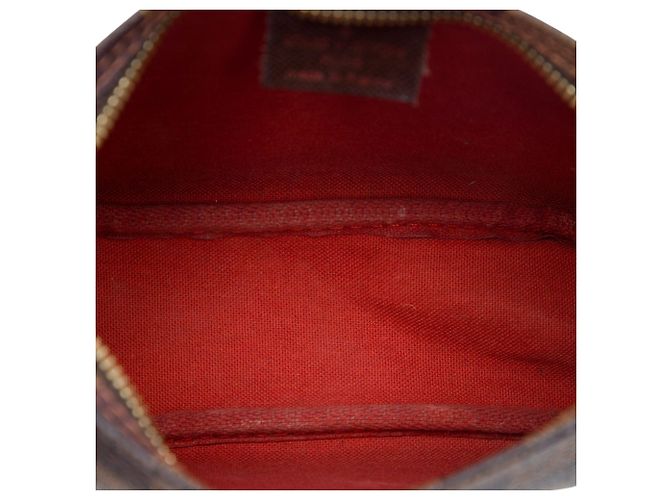 Borsa a mano Louis Vuitton Damier Ebene Trousse Pochette Marrone - vista 4