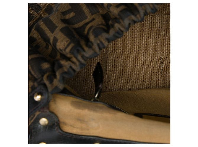 Borsa Fendi Medium Zucca Canvas Magic Marrone - vista 4