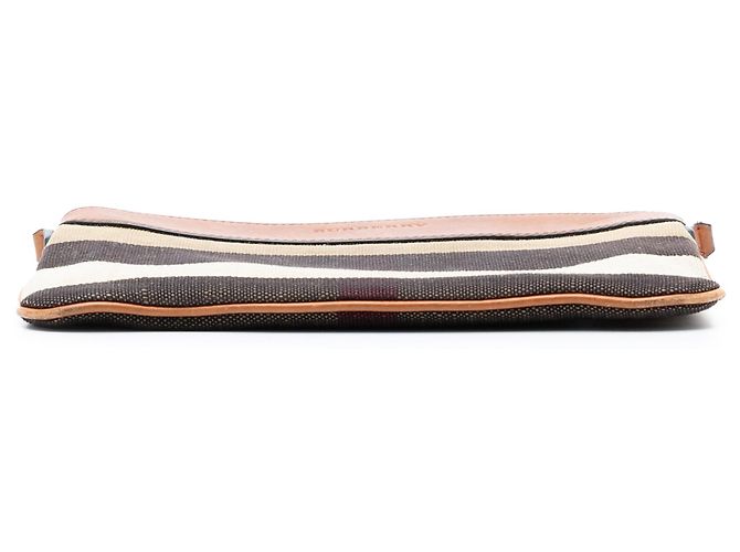 Borsa a tracolla Burberry Peyton in tela Mega Check marrone - vista 3
