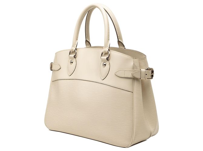 Borsa Louis Vuitton Epi Passy PM Bianca Bianco - vista 2