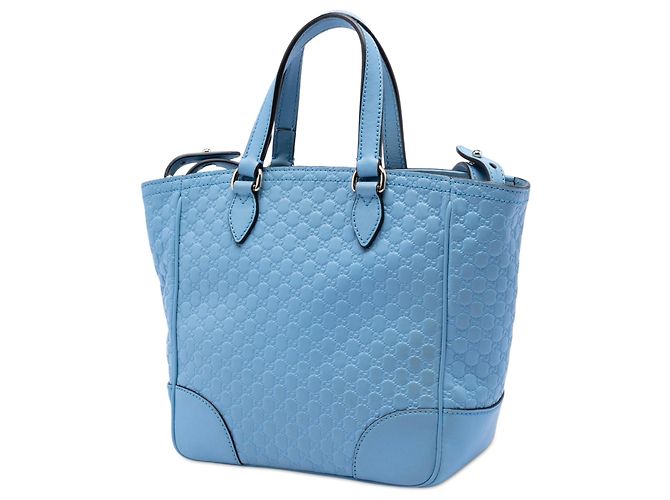 Borsa Gucci Bree Small Microguccissima Blu - vista 2