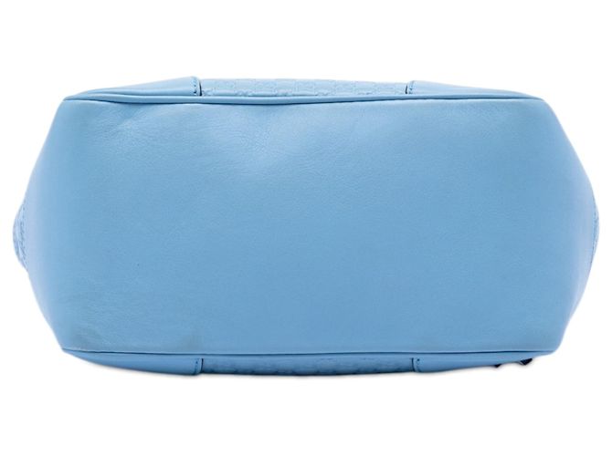 Borsa Gucci Bree Small Microguccissima Blu - vista 3