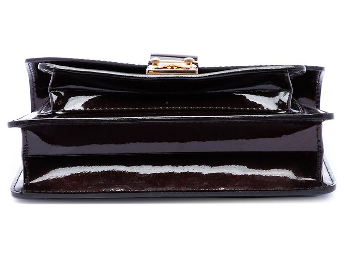 Borsa Satchel Louis Vuitton Vernis Monceau BB Purple Porpora - vista 3