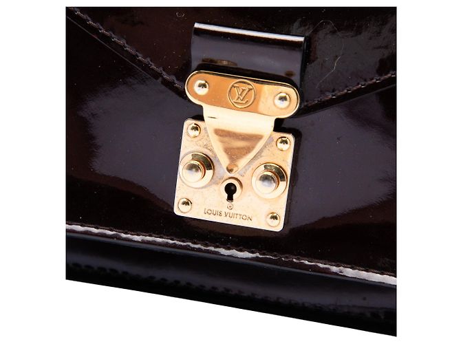 Borsa Satchel Louis Vuitton Vernis Monceau BB Purple Porpora - vista 5