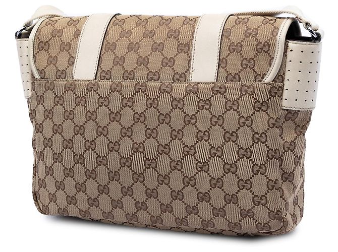 Borsa a tracolla Gucci GG Canvas beige - vista 2