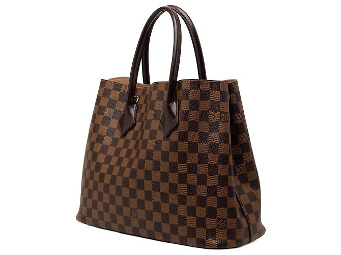 Borsa Satchel Louis Vuitton Damier Ebene Kensington Marrone - vista 2