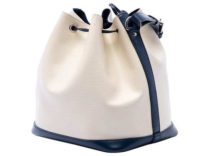 Borsa a secchiello Louis Vuitton Epi Bicolor Petit Noe Bianca Bianco - vista 2
