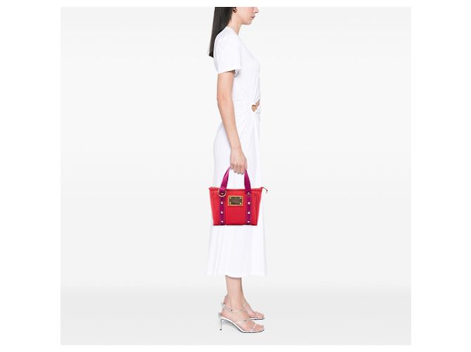 Borsa a mano Louis Vuitton Antigua Cabas PM rossa Rosso - vista 6
