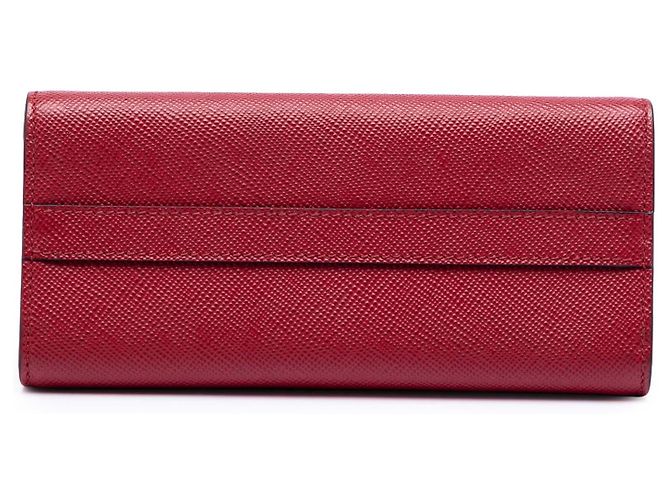 Borsa crossbody a busta monocromatica Prada Saffiano Cuir rossa Rosso - vista 3
