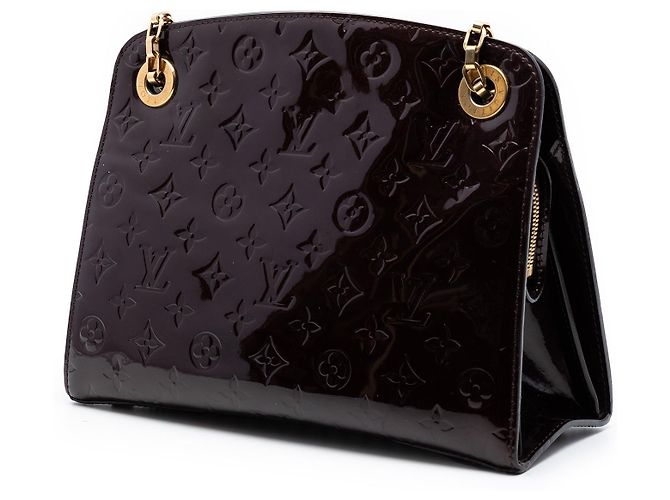 Bolsa de Ombro Louis Vuitton Monogram Vernis Virginia MM Roxa Roxo - vista 2