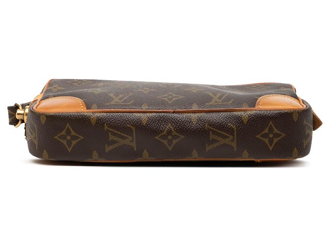 Borsa a pochette Louis Vuitton Monogram Marly Dragonne PM Marrone - vista 3