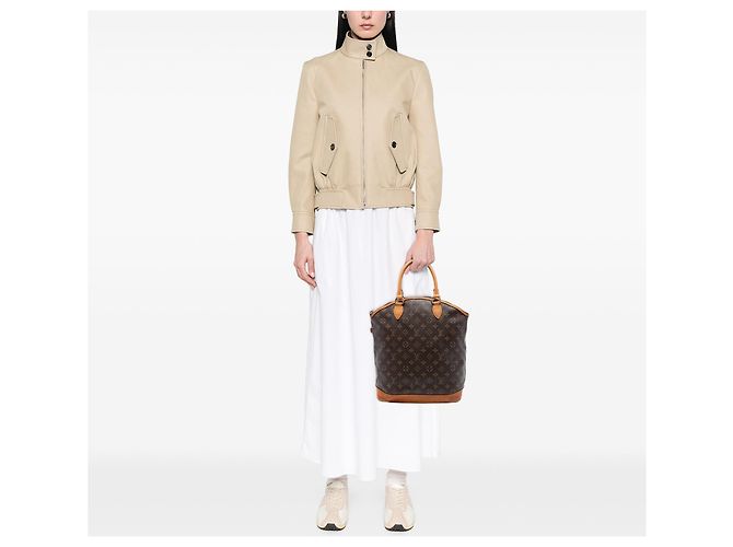 Borsa a mano verticale Lockit Monogram Louis Vuitton marrone - vista 6