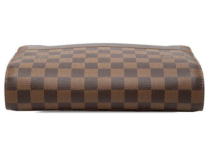 Borsa Pochette Clutch Louis Vuitton Damier Ebene Saint Louis Marrone - vista 3