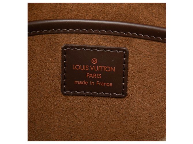 Borsa Pochette Clutch Louis Vuitton Damier Ebene Saint Louis Marrone - vista 5