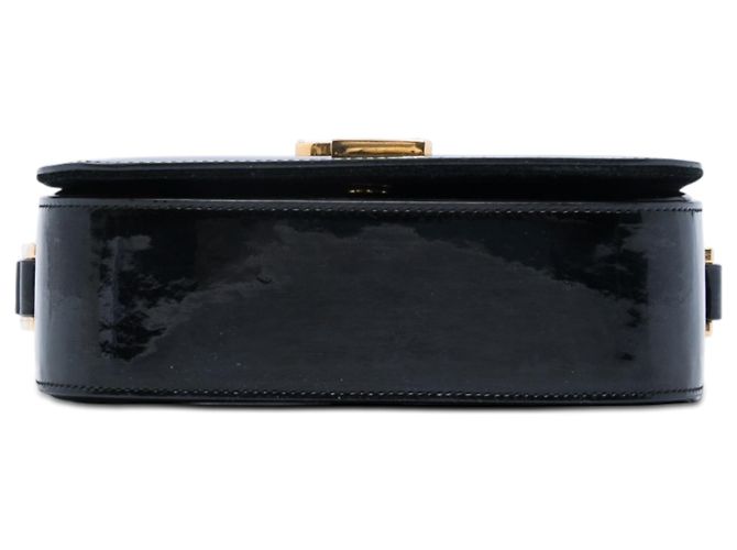 Borsa a tracolla Saint Laurent Small Patent Monogram Universite Nera Nero - vista 3