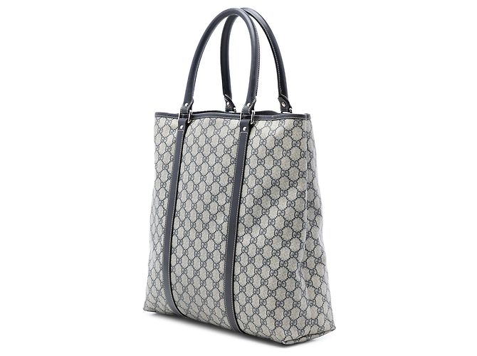 Tote Vertical Gucci GG Supreme Joy cinza - vista 2