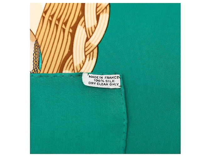 Hermès Couvee d Hermes Seidentuch Grün 90 - Ansicht 2