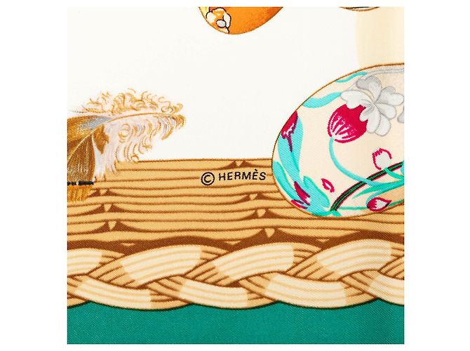 Hermès Couvee d Hermes Seidentuch Grün 90 - Ansicht 4