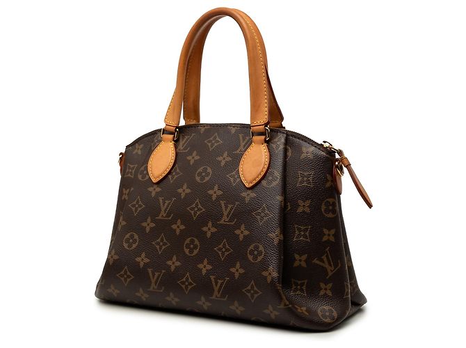 Borsa Satchel Louis Vuitton Monogram Rivoli PM Marrone - vista 2