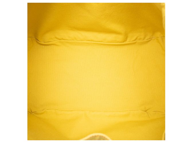 Borsa da spiaggia Hermès Toile Lindy Arancione - vista 4