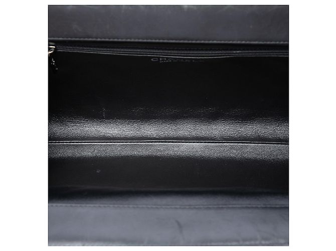 Chanel CC Frame Clutch aus gestepptem Lammleder in Schwarz - Ansicht 4