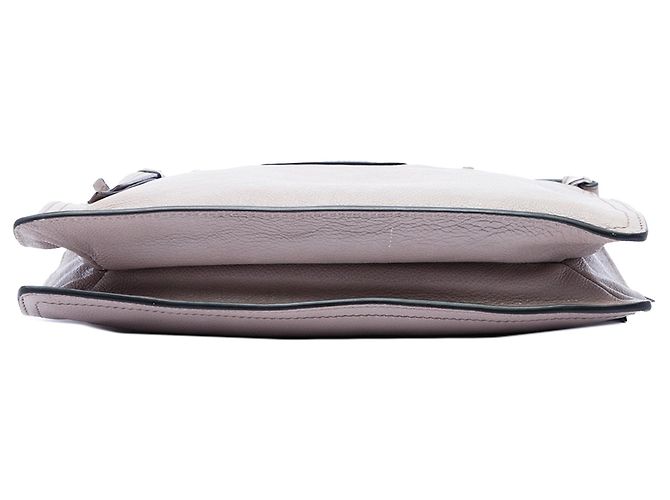 Borsa Satchel Prada Glace Calf Etiquette Grigia Grigio - vista 3
