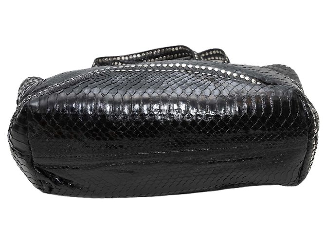 Autre Marque Saco Tote em Python com Tachas Preto Carlos Falchi - vista 4