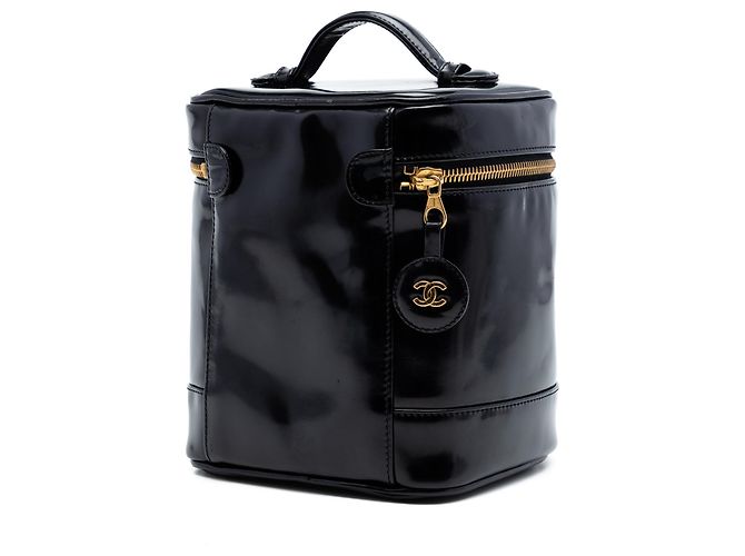 Borsa Vanity Chanel CC in vernice nera Nero - vista 2
