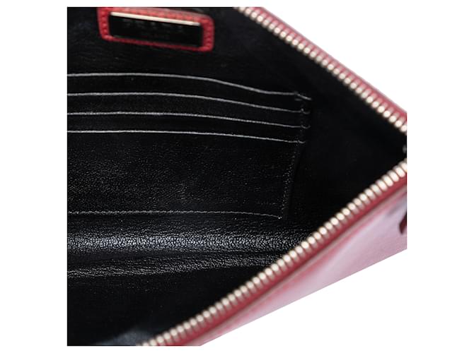 Clutch Prada Saffiano rossa Rosso - vista 4