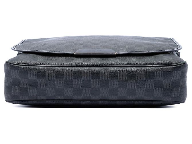 Borsa a tracolla Louis Vuitton Daniel MM Damier Graphite Nera Nero - vista 3