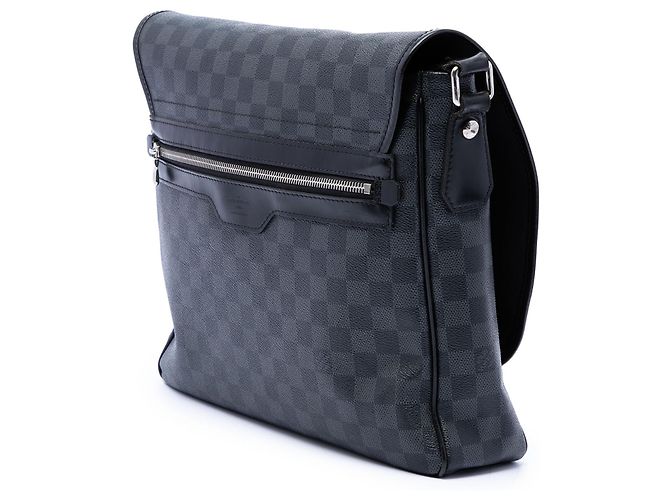 Borsa a tracolla Louis Vuitton Daniel MM Damier Graphite Nera Nero - vista 2