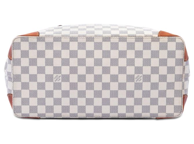 Borsa Tote Louis Vuitton Damier Azur Hampstead MM Bianca Bianco - vista 3