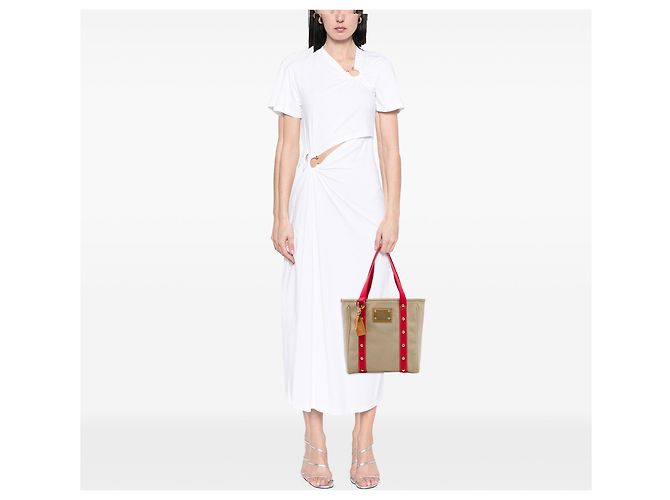 Borsa Tote Louis Vuitton Antigua Cabas MM Beige - vista 6