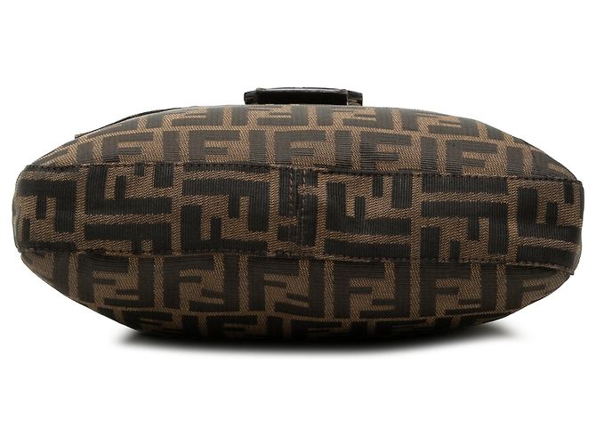 Borsa a tracolla Fendi Zucca Canvas marrone - vista 3