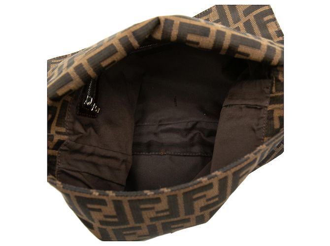 Borsa a tracolla Fendi Zucca Canvas marrone - vista 4